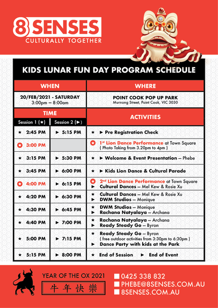 Kids Lunar Fun Day Program